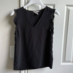 H&M black short sleeve blouse